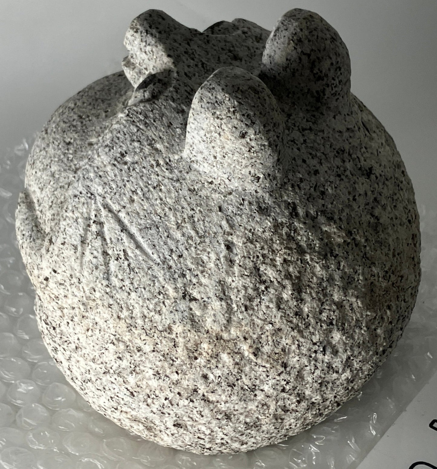 Male Tanuki Statue Hand-Carved Granite Stone Japanese Raccoon Dog - japanstones.shop