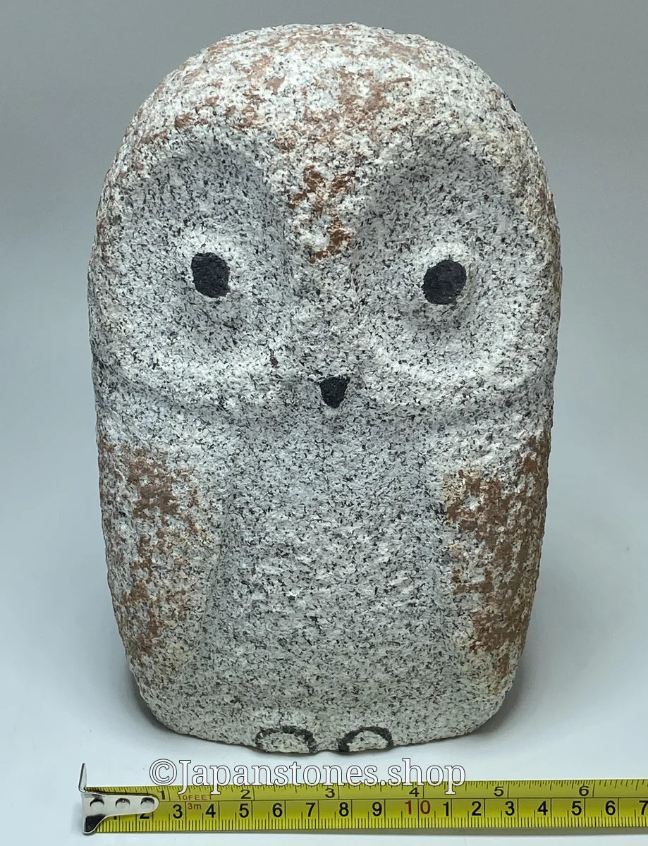 Mini Owl Statue | Okazaki Nakame Granite, 9 in
