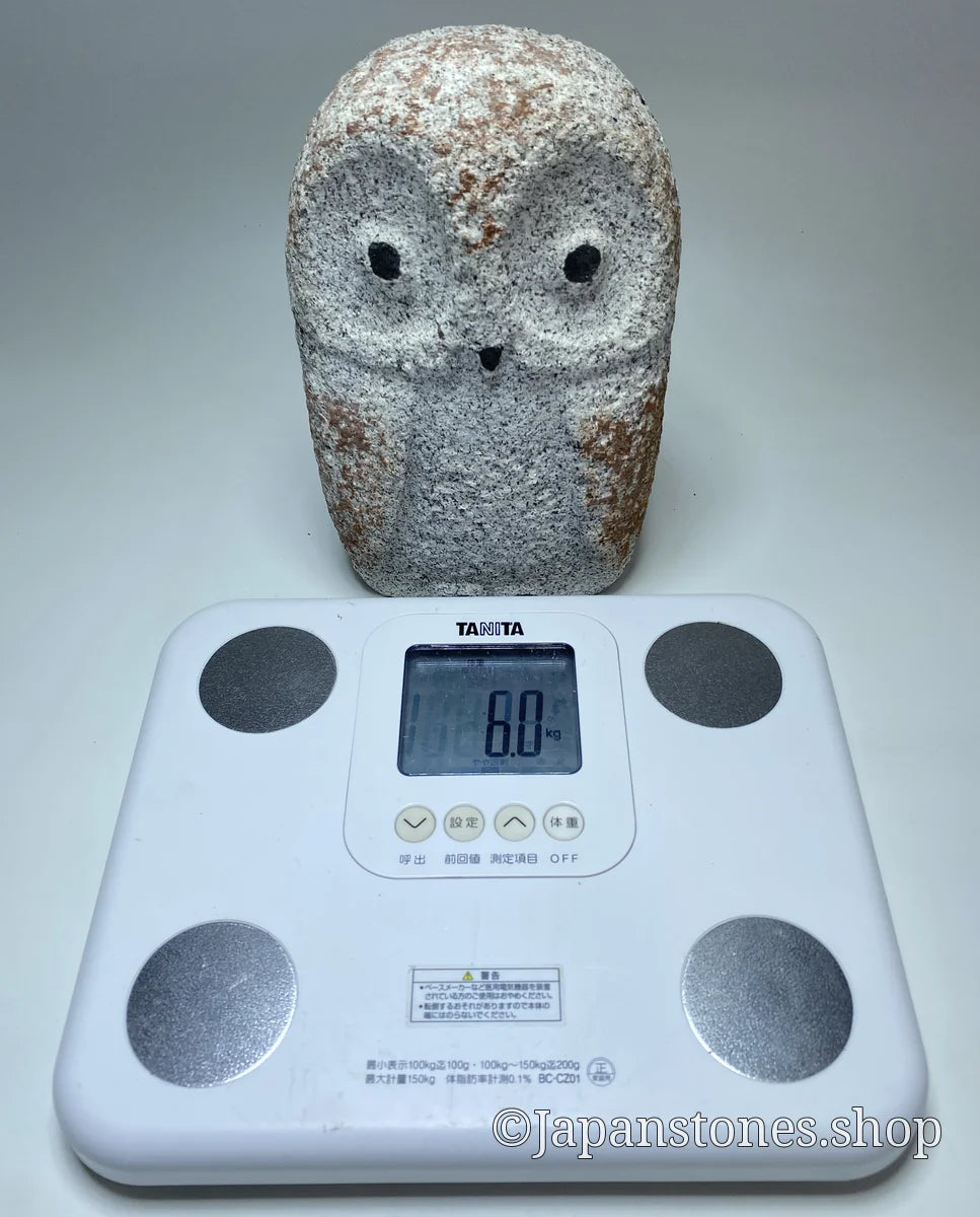 Mini Owl Statue | Okazaki Nakame Granite, 9 in