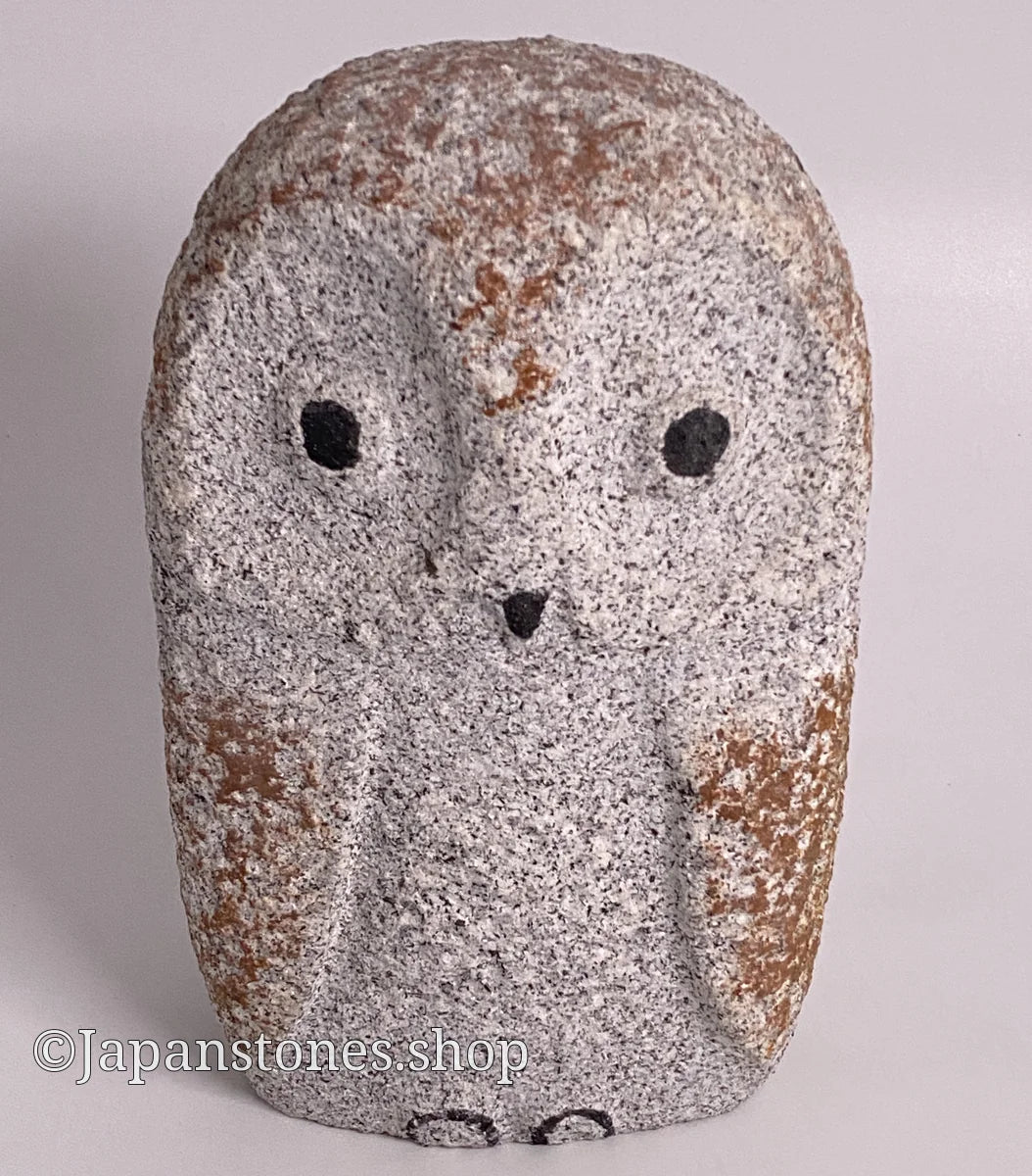 Mini Owl Statue | Okazaki Nakame Granite, 9 in