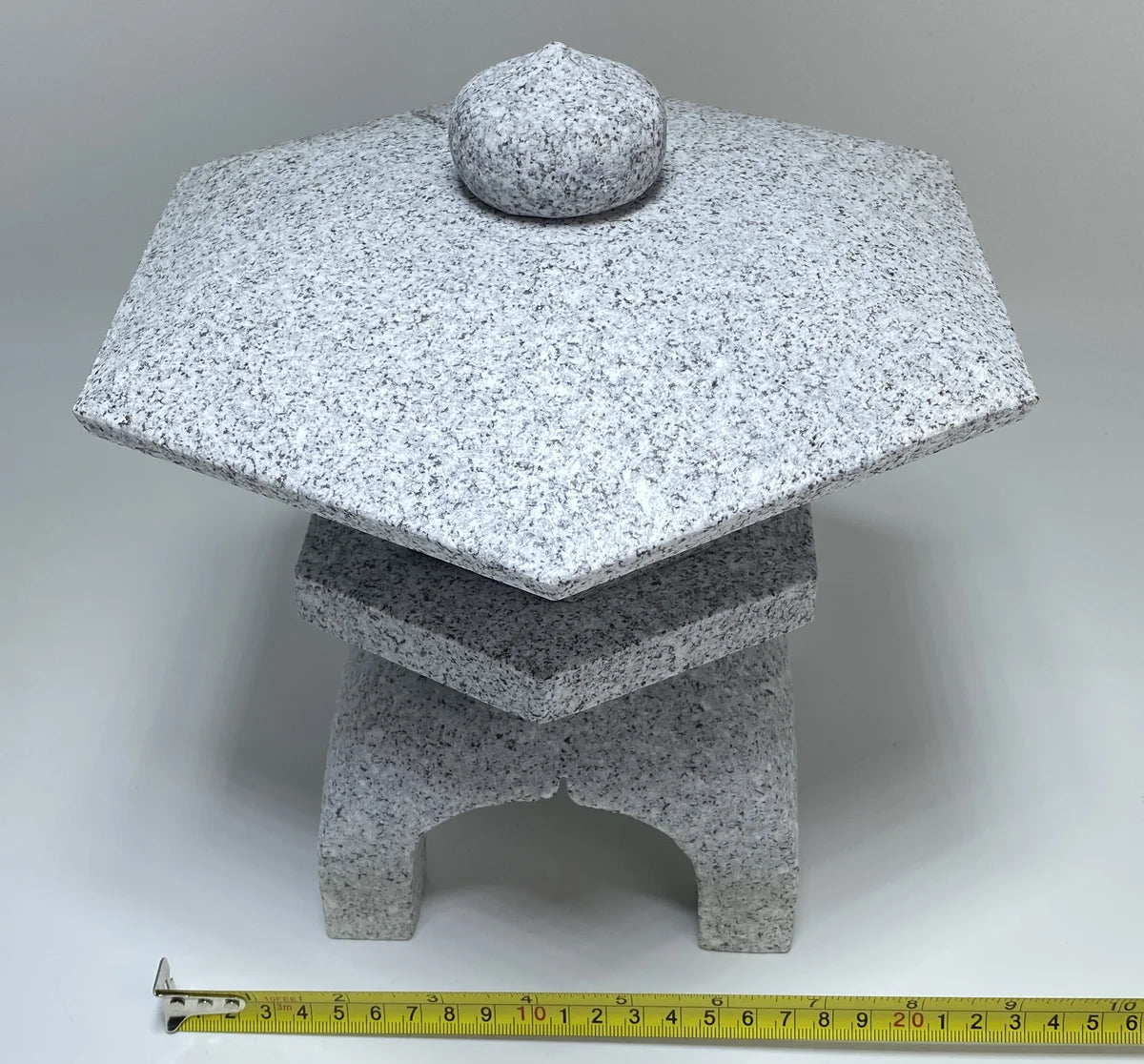 Zen Gray Stone Lantern Yukimi Tourou Small Granite Japanese Garden Ornament Statue